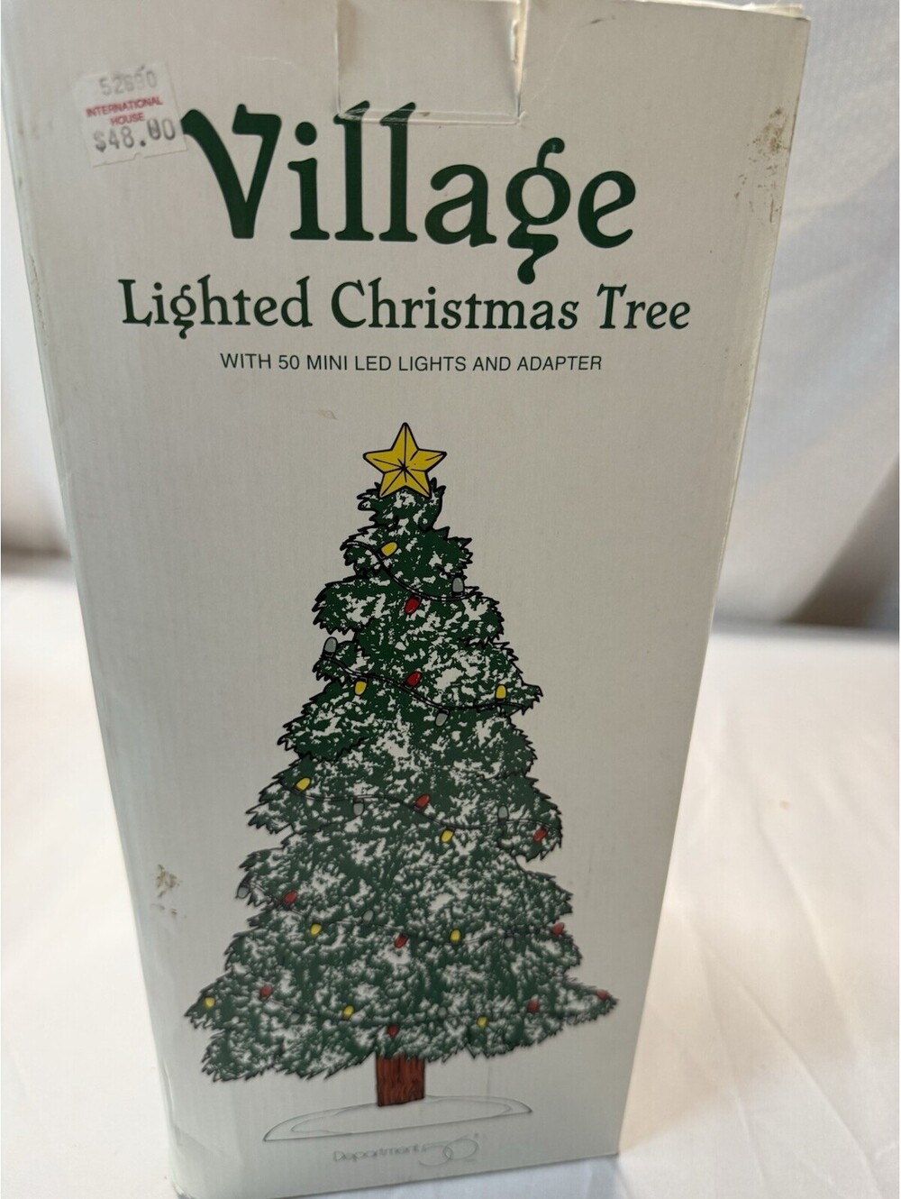 Dept 56 Village Accessories - Village Lighted Town Tree 13"